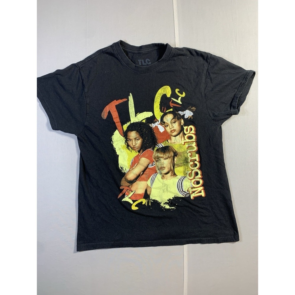TLC No Scrubs 90' s‎ HIP HOP R&B Black Unisex Graphic Tee SZ M